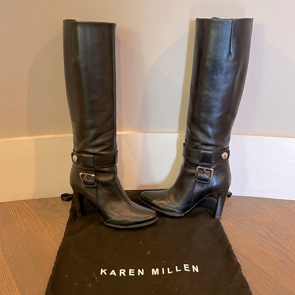 Karen Millen Shoes Boots Black Poshmark